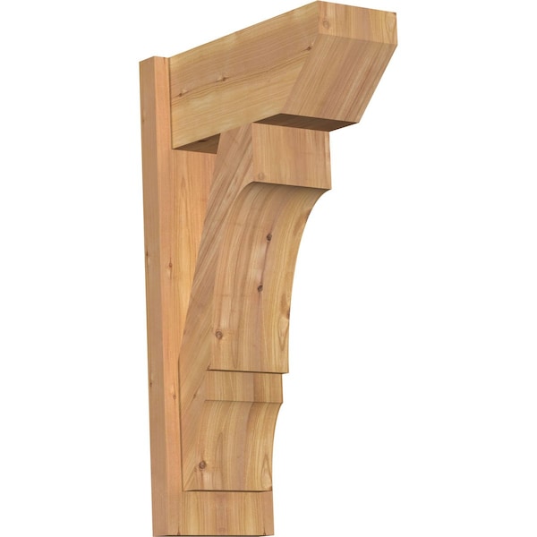 Ekena Millwork Balboa Slat Smooth Outlooker, Western Red Cedar, 7 1/2"W x 16"D x 28"H OUT08X16X28BOA06SWR - main